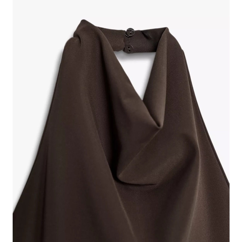 Zara NWT combination halter dress 1198/453 - Picture 5 of 11